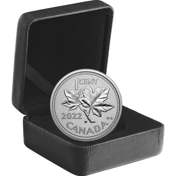 カナダ 2022年 最後のペニー10周年 1セント銀貨 スペシメン