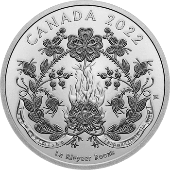 カナダ 2022年 伝承シリーズ レッドリバー・メティス族 20ドル銀貨 プルーフ