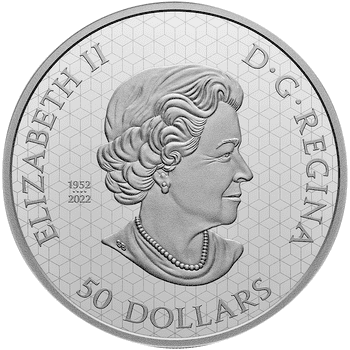 カナダ 2023年 脈打つメイプルリーフ 50ドル銀貨 プルーフ(ウルトラハイレリーフ)