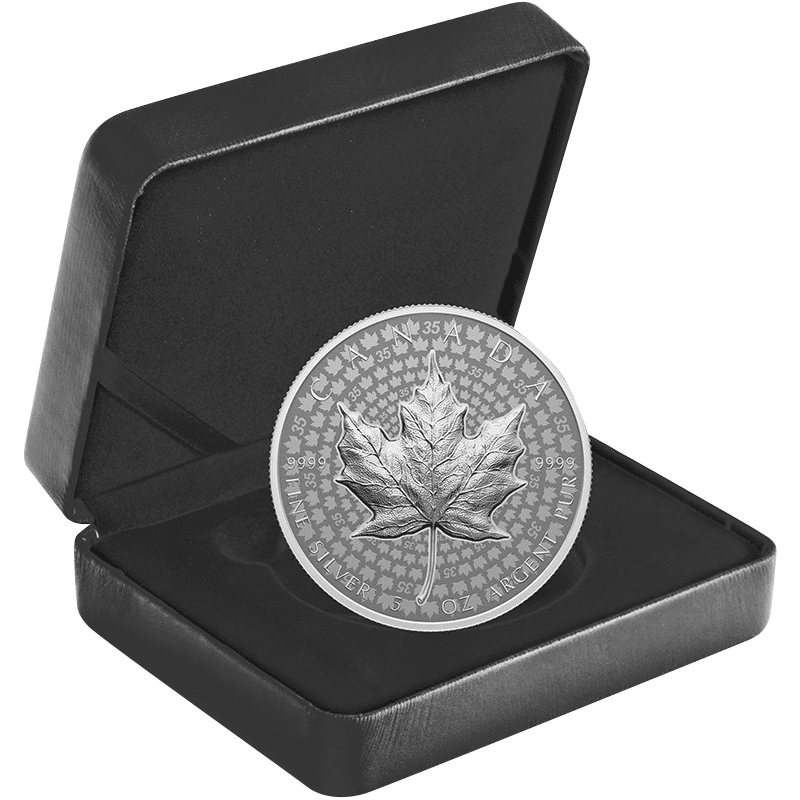 銀貨 99.9% 純銀 シルバー メイプルリーフ 銀貨 鑑定 カナダ 2023-