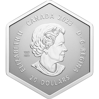 カナダ 2023年 雪の結晶 20ドル銀貨クリスタル付 リバースプルーフ