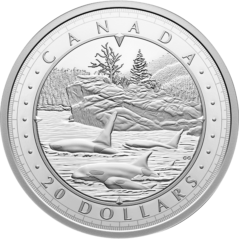 カナダ 2024年 カナダの旅 ブリティッシュコロンビア州 20ドル銀貨 
