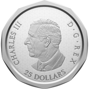 カナダ 2023年 メイプルリーフ銀貨発行35周年 5oz 50ドル銀貨