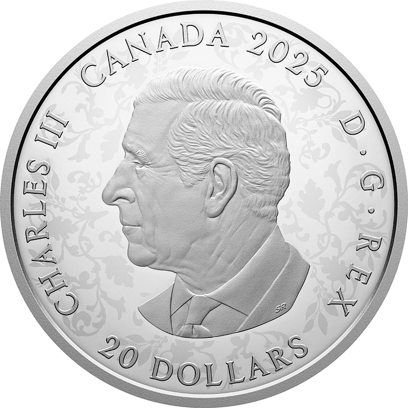 カナダ 2025年 カナダの多様な文化 イタリアの星 20ドル銀貨人工赤珊瑚