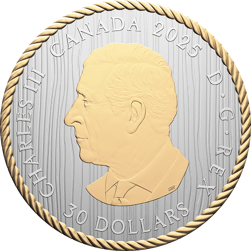 カナダ 2025年 クワキウトル族の芸術 海の守護者 シャチ 30ドル