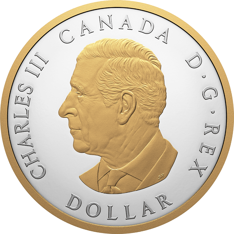 カナダ 2026年 ピースダラー 1ドル銀貨金メッキ付 プルーフ