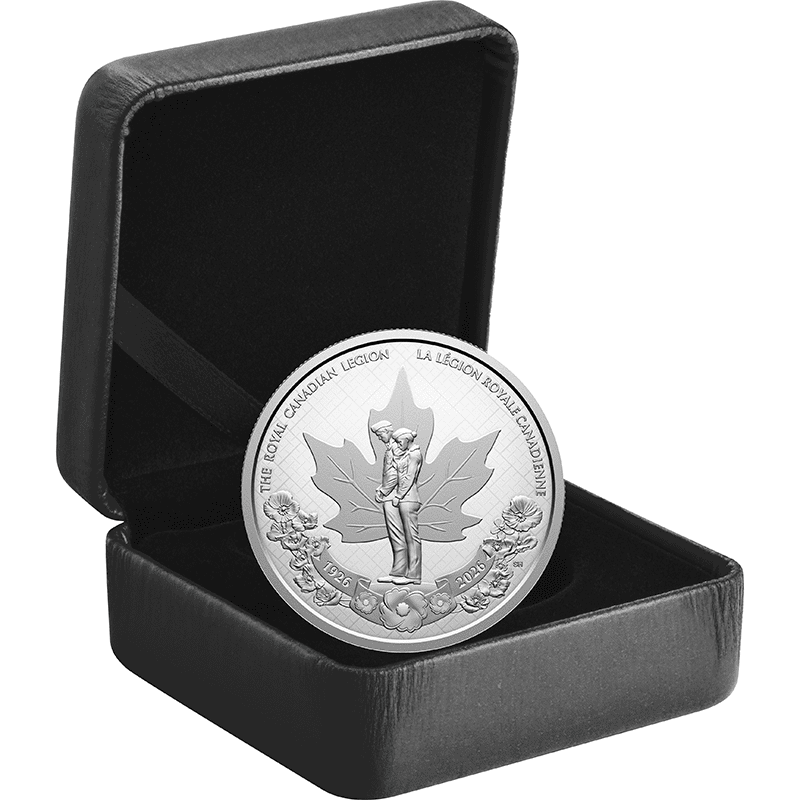 カナダ 2026年 王立カナダ退役軍人会設立100周年 1ドル銀貨 プルーフ
