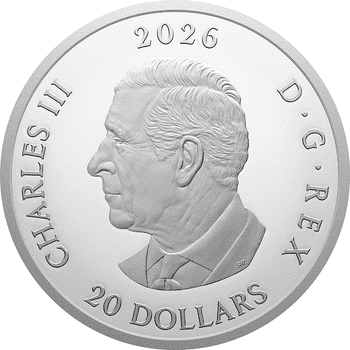 カナダ 2025年 ダフネ・オジグの生涯と芸術を称えて 20ドルカラー銀貨