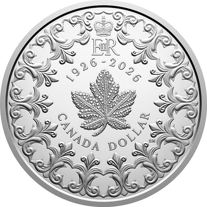 カナダ 2026年 エリザベス2世生誕100周年 1ドル銀貨 プルーフ