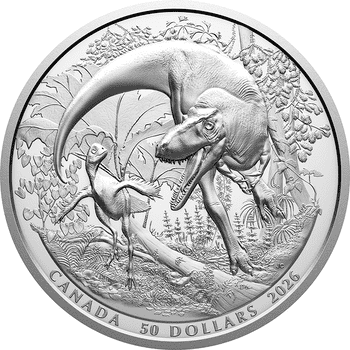 カナダ 2026年 ミントラボ 驚くべき発見 カナダの恐竜 50ドル銀貨