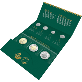 カナダ 2023年 国王チャールズ3世初のカナダ通常貨セット 通常貨6種セット(5、10、25、50セント、1、2ドル貨)  未使用