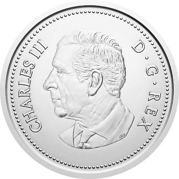 カナダ 2023年 国王チャールズ3世 通常貨 ファースト・ストライク 通常貨ロール5種セット(5、10、25セント、1、2ドル貨) 未使用