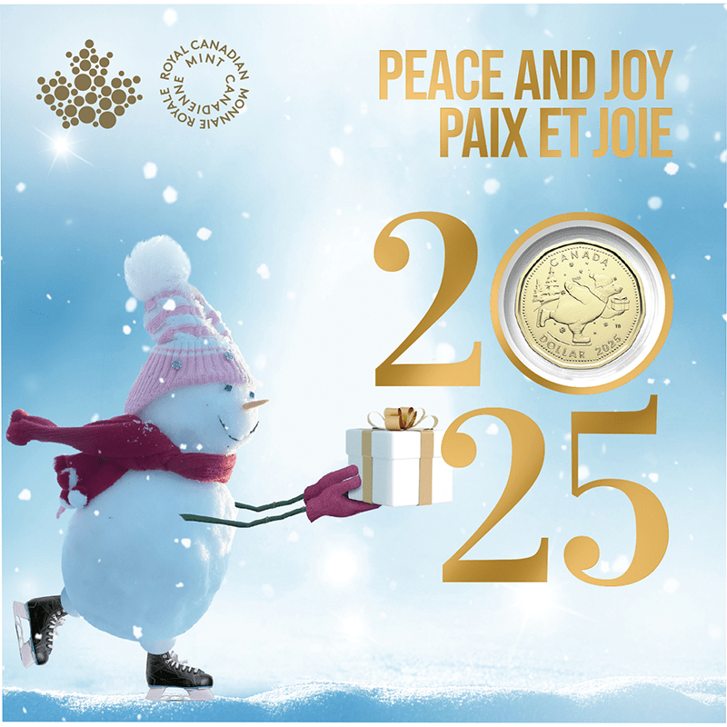 カナダ 2025年 ホリデーギフトセット 記念貨入通常貨5 種セット（5