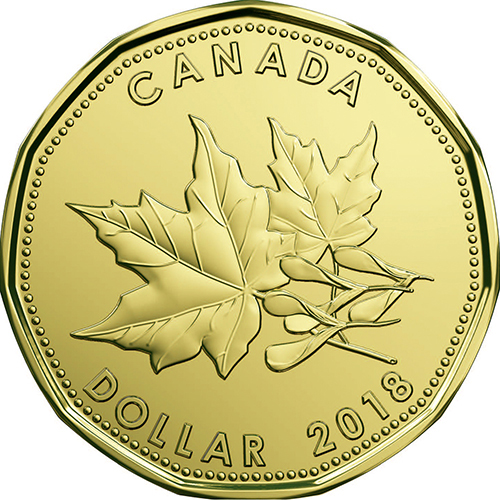 カナダ 2018年 オーカナダ通常貨セット 記念貨入通常貨5種セット（2、1ドル、25、10、5セント貨） 未使用
