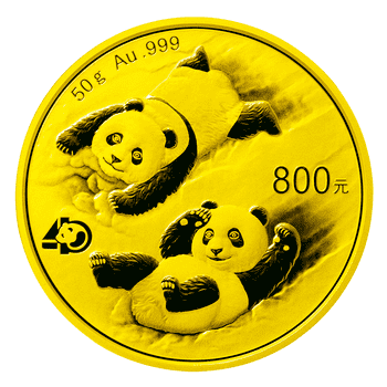 中国 2022年 パンダ金貨40周年記念コイン 800元金貨 プルーフ