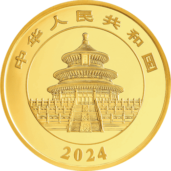 中国 2024年 パンダ 800元カラー金貨 プルーフ