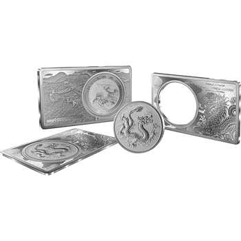 中国 2025年 ドラゴン銀貨 特別版 10元銀貨＆銀製バー2種セット