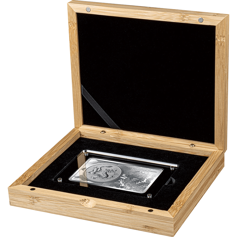 中国 2025年 ドラゴン銀貨 特別版 10元銀貨＆銀製バー2種セット