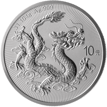 中国 2025年 ドラゴン銀貨 10元銀貨 未使用 | オンラインショップ | 泰