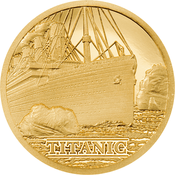 クック諸島 2022年 タイタニックの悲劇110周年 5ドル金貨 プルーフ