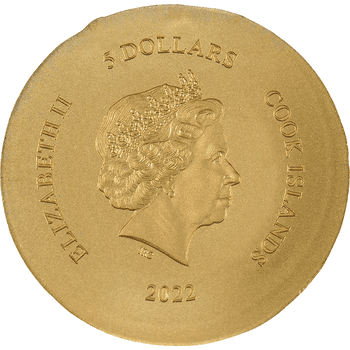 クック諸島 2022年 0.5g金貨シリーズ アテナのフクロウ 5ドル金貨 未使用