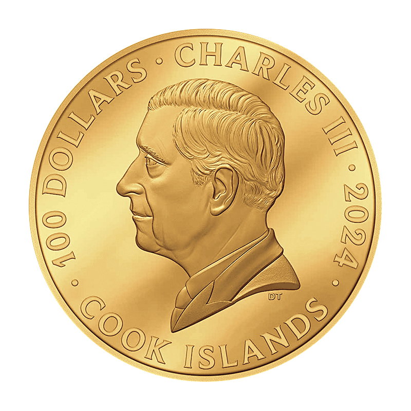 ＊プルーフ仕上げ＋ゴールドメッキ＊「最後の晩餐」100点の偉大な傑作集 クック諸島 2024年 上皇后陛下卒寿記念 特別奉祝カラー金貨 慶賀
