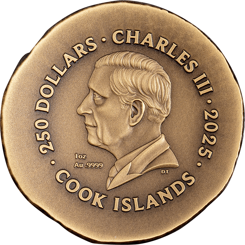 供給元問合わせ】クック諸島 2025年 アポロン神の動物 ライオン 250