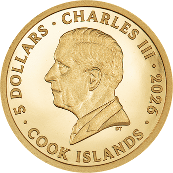 クック諸島 2025年 教皇フランシスコ追悼 5ドル銀貨 プルーフ