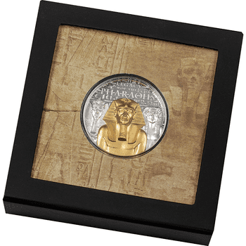 クック諸島 2022年 古代エジプトの王 ファラオ 20ドル銀貨金メッキ付 プルーフ（ウルトラハイレリーフ）