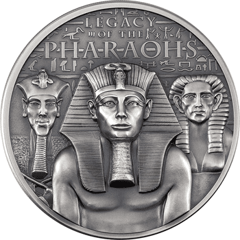 クック諸島 2022年 古代エジプトの王 ファラオ 20ドル銀貨 アンティーク仕上げ（ウルトラハイレリーフ）