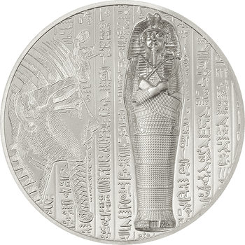 クック諸島 2022年 ミイラのX線像 5ドルカラー銀貨 プルーフ（ウルトラハイレリーフ）