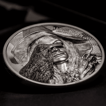 クック諸島 2022年 魔法の目 魔女とカラス 10ドルカラー銀貨 プルーフ(ウルトラハイレリーフ)
