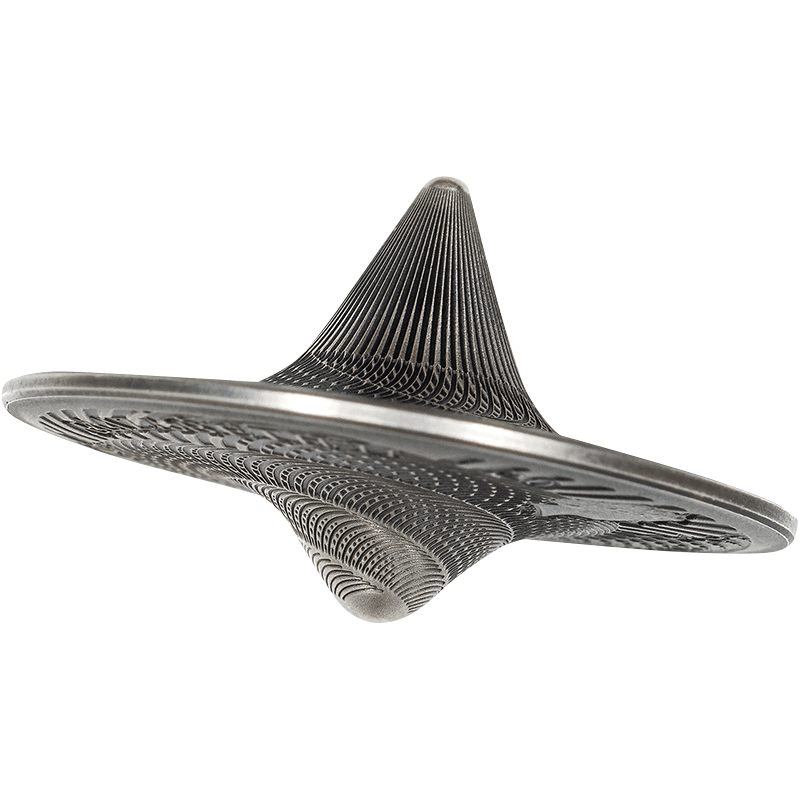 クック諸島 2023年 スピニングトップ 5ドル銀貨 アンティーク仕上げ