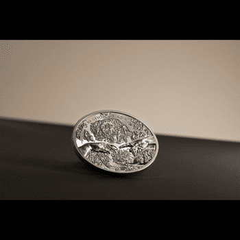 クック諸島 2023年 アダムの創造 5ドルカラー銀貨 プルーフ(ウルトラハイレリーフ)