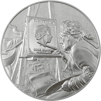 クック諸島 2023年 美の巨匠 クロード・モネ 10ドルカラー銀貨 プルーフ(ウルトラハイレリーフ)