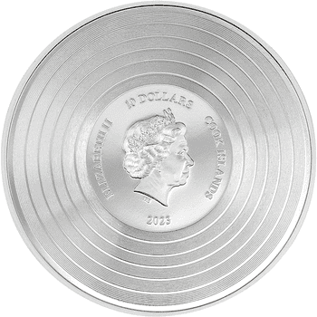 クック諸島 2023年 アイアン・メイデン 『頭脳改革』  10ドルカラー銀貨 プルーフ(ウルトラハイレリーフ)