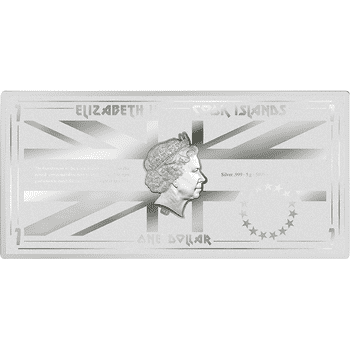 クック諸島 2023年 アイアン・メイデン 『頭脳改革』  1ドル長方形カラー銀貨 プルーフライク