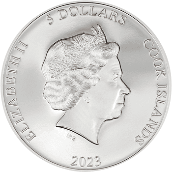 クック諸島 2023年 第二の皮膚  5ドルカラー銀貨 プルーフ(ウルトラハイレリーフ)