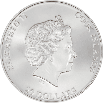 クック諸島 2023年 アルカトラズ島 20ドルカラー銀貨 プルーフ(ウルトラハイレリーフ)