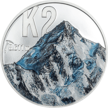 クック諸島 2024年 K2 10ドルカラー銀貨 プルーフ(ウルトラハイレリーフ)