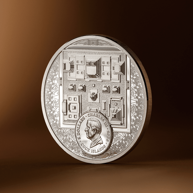 クック諸島 2025年 アステカ帝国 5ドル銀貨 プルーフ(ウルトラ