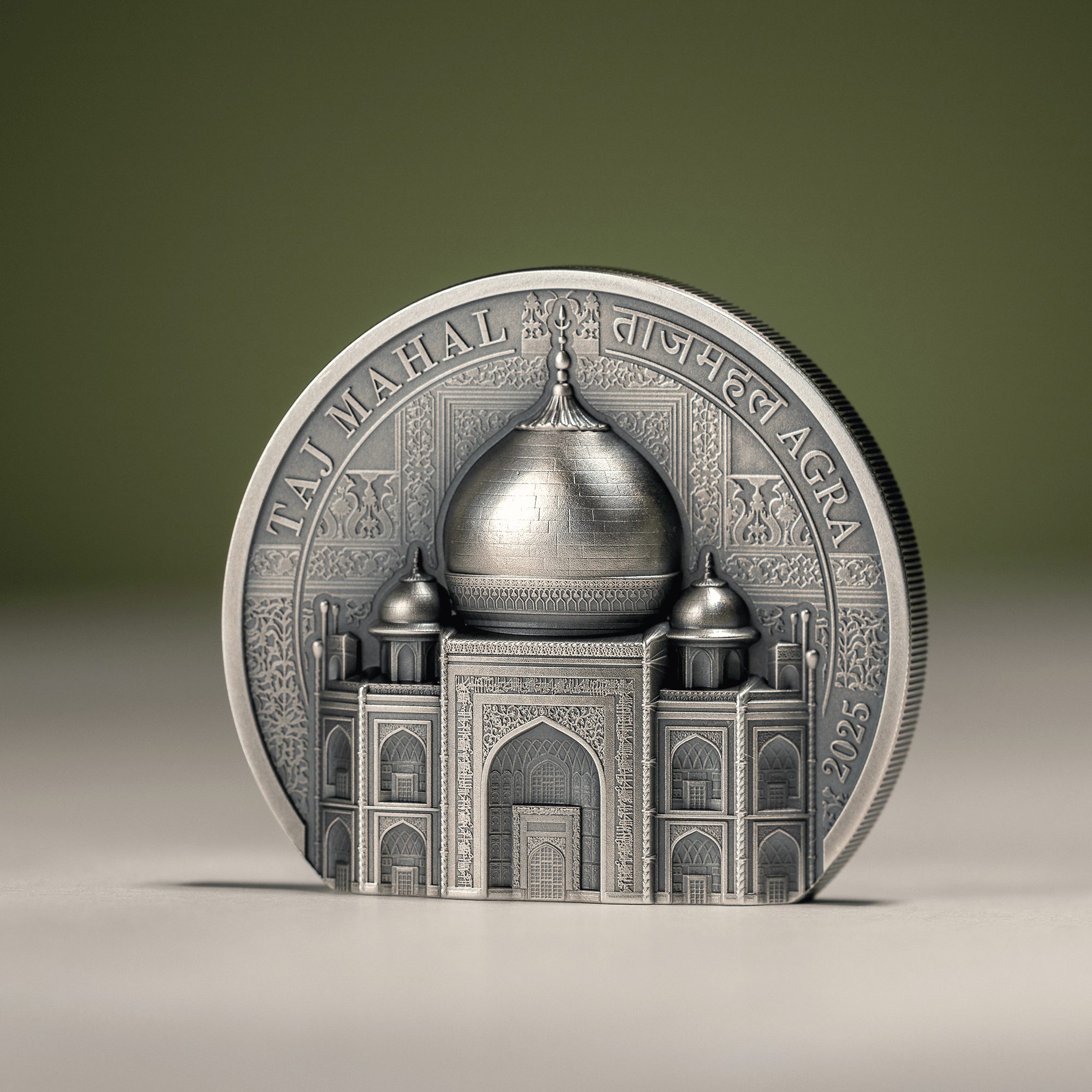 クック諸島 2025年 歴史的建造物 タージ・マハル 10ドル銀貨