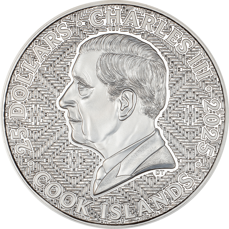 宅配便配送 クック諸島 2025年 プルーフ(ウルトラハイ 25ドル銀貨 サムライ コレクション