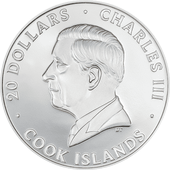 クック諸島 2022年 女王エリザベス2世追悼 1ドル銀貨 プルーフ