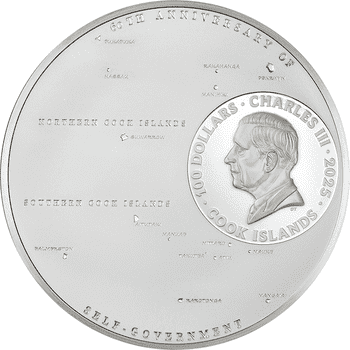 クック諸島 2025年 砂漠の風景 20ドル金メッキカラー銀貨 プルーフ