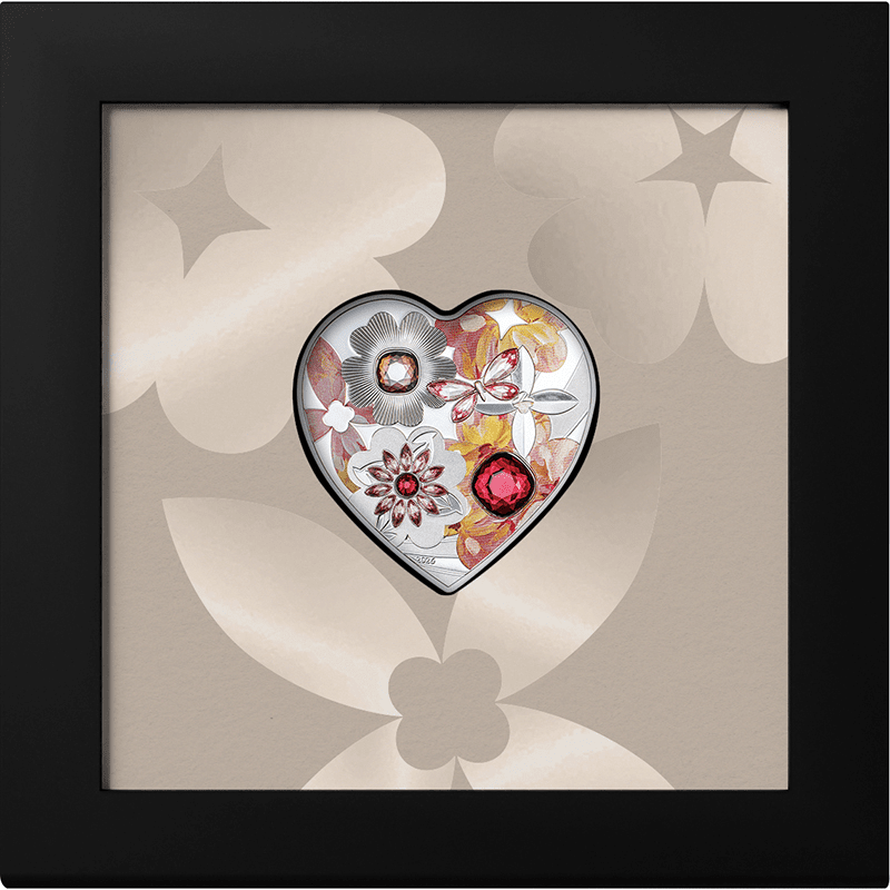 PCGS PRDCAM 70 クック諸島　銀貨　ハート型　薔薇アンティーク PCGS PRDCAM 70 クック諸島 銀貨 ハート型 薔薇アンティーク PCGS