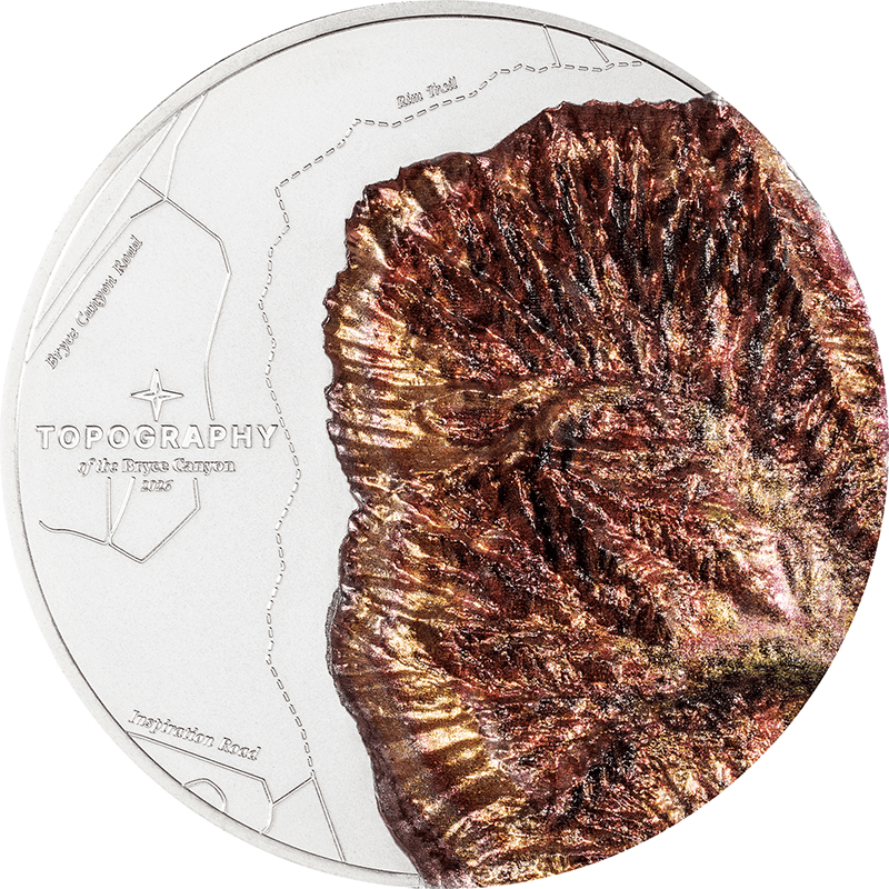 希少！輝きの最高鑑定 2026年 クック諸島 銀貨 PCGS PR70DCAM 供給元問合せ】クック諸島 2026年 トポグラフィー ブライスキャニオン