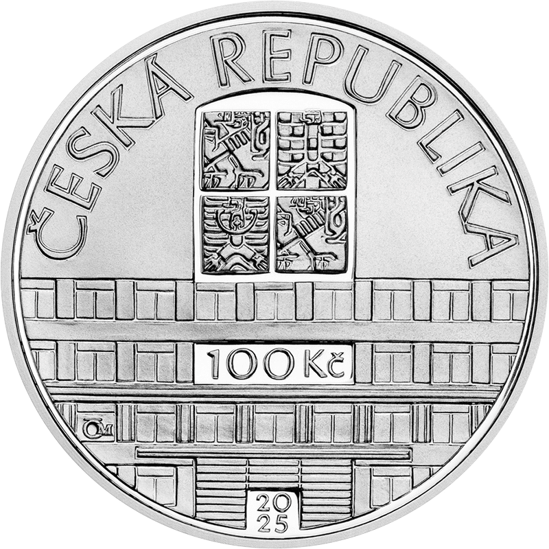 チェコ共和国 2025年 チェコ最高裁判所 100コルナ銀貨 プルーフ