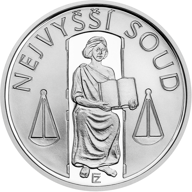 チェコ共和国 2025年 チェコ最高裁判所 100コルナ銀貨 プルーフ