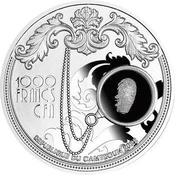 カメルーン 2022年 ガウディの色鮮やかな世界 1000フランカラー銀貨